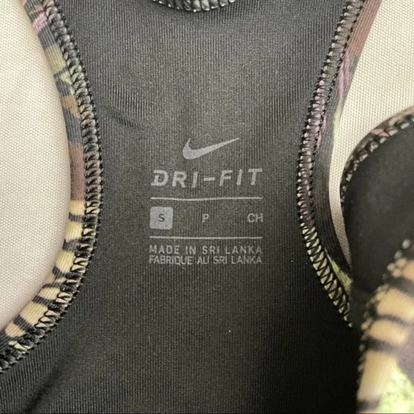 Nike Feather Print Crop Top Small - Picture 3 of 7